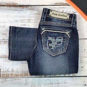 Rock Revival Stacey Straight Leg Distressed Jeans